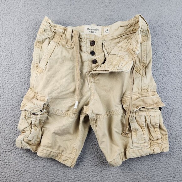 Abercrombie & Fitch Other - VTG Y2K Abercrombie and Fitch Cargo Shorts Mens Size 28 Button Fly Twill Heavy